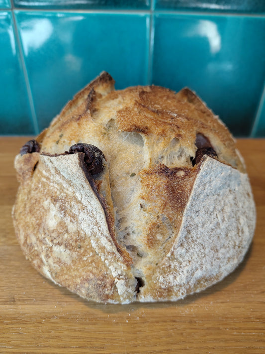 Olijvenbrood met kalamata olijven