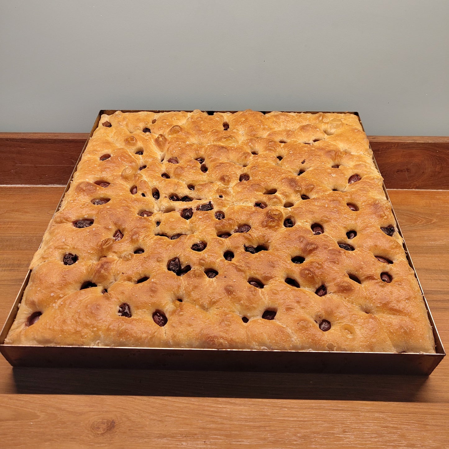 Focaccia met olijven