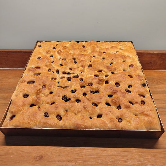 Focaccia met olijven